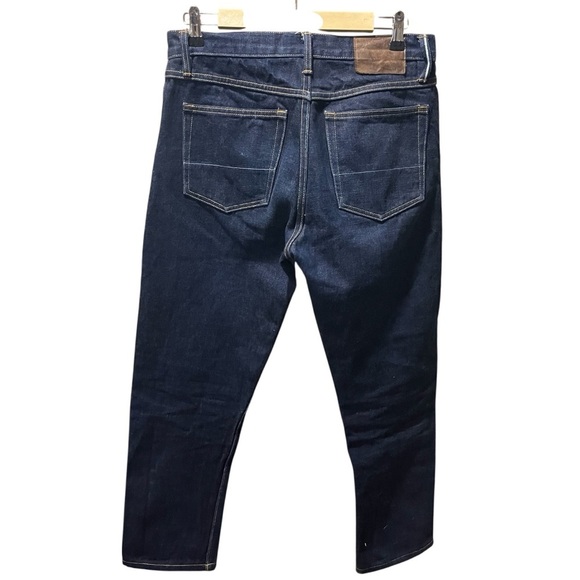 Gustin Men's Raw Dark Wash Straight Jeans 33 - Picture 6 of 13